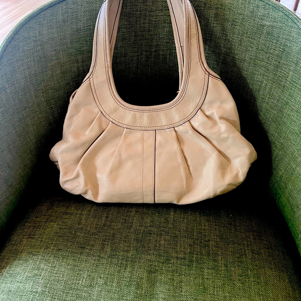 Coach off white leather purse